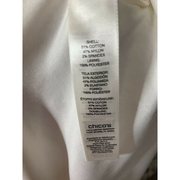 Chico's 0 Women's Small Ivory Pull-On Maxi Skirt Crochet Lace Trim Boho … - Picture 3 of 6